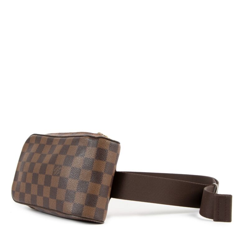 LOUIS VUITTON Damier Ebene Geronimos Waist Bag/ Hip Bag/Fanny Pack/Cross  Body