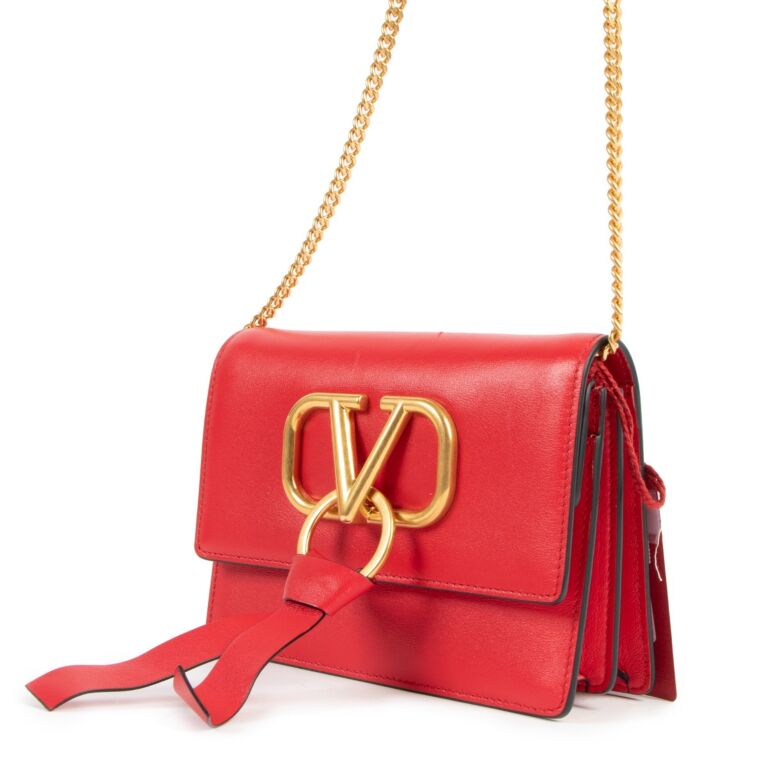 Red Valentino V-Ring Flap Crossbody Bag – Designer Revival