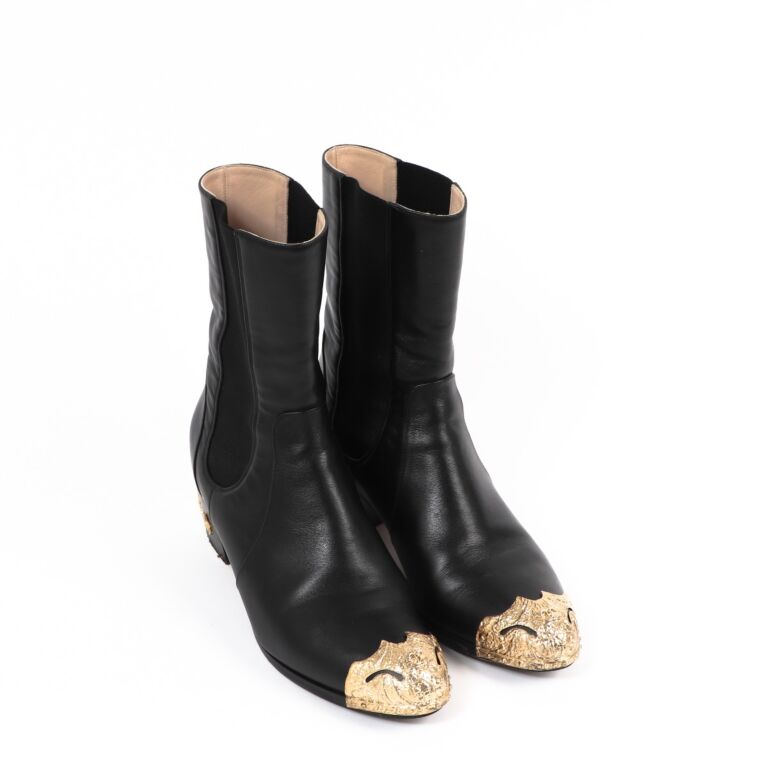 Chanel biker boot sales