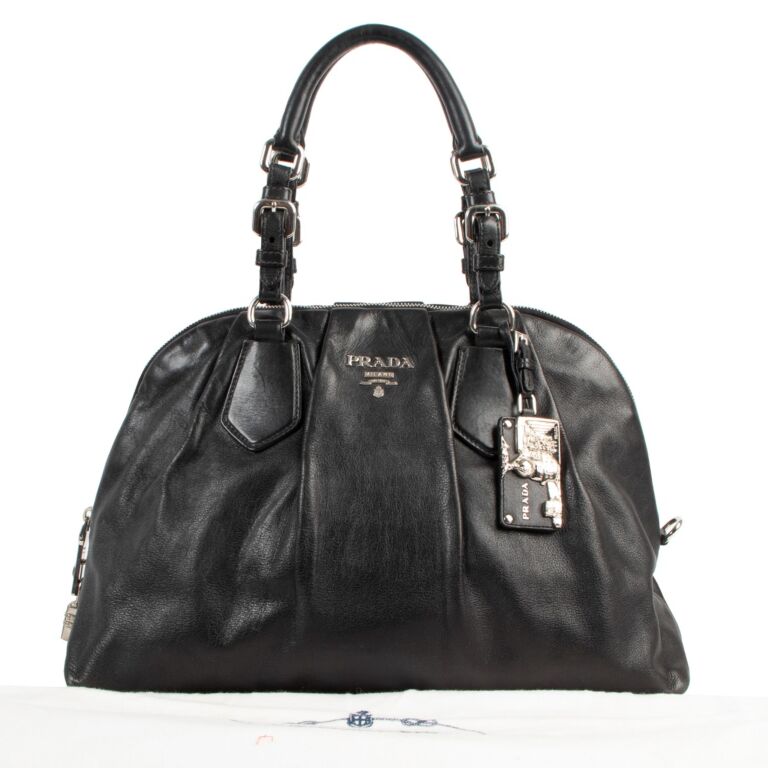 Prada calf hot sale leather bag