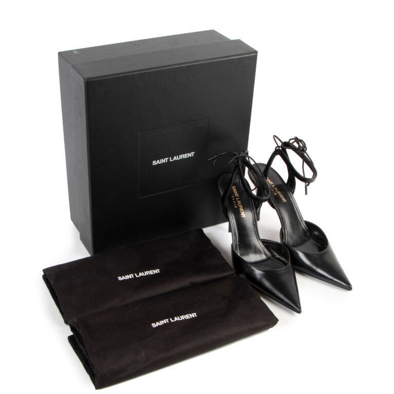 Saint Laurent Black Lexi 90 Leather Pumps Size 37 Labellov Buy and Sell Authentic Luxury