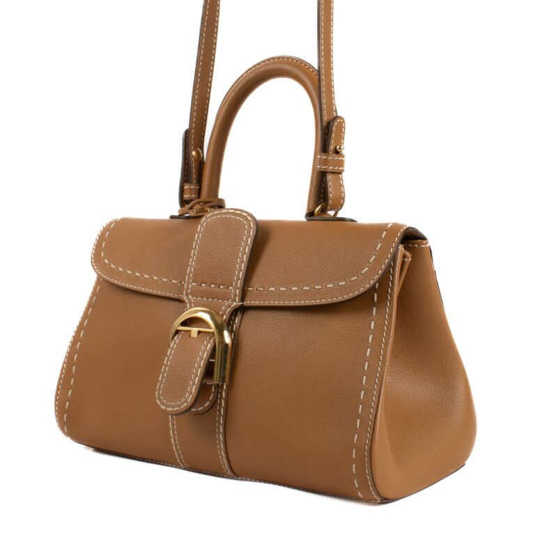 Delvaux Vegetal Rodeo Calf Brillant East/West Mini Surpiqué
