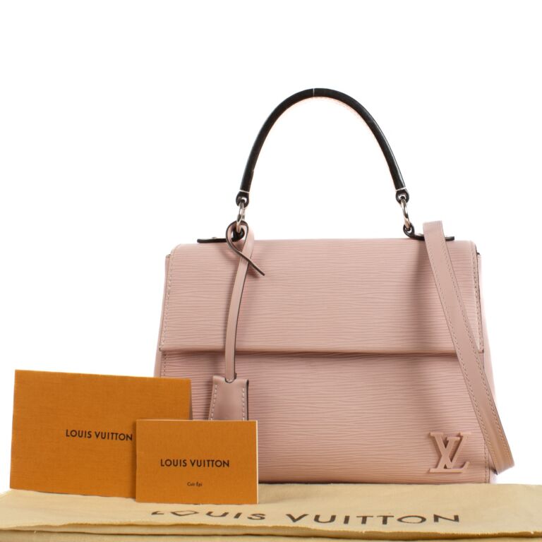 Louis Vuitton Rose Ballerine Epi Leather Cluny BB Bag Labellov Buy and Sell Authentic Luxury