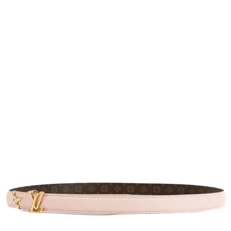 Louis Vuitton Rose Poudre LV Iconic 20mm Reversible Belt - Size 95