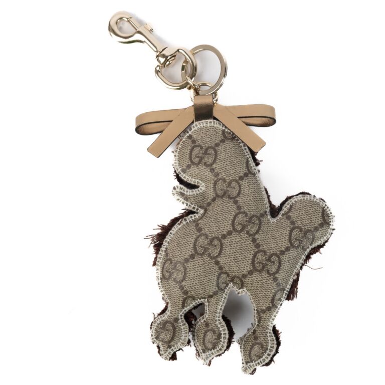 Gucci GG Supreme French Poodle Keychain Labellov Buy and