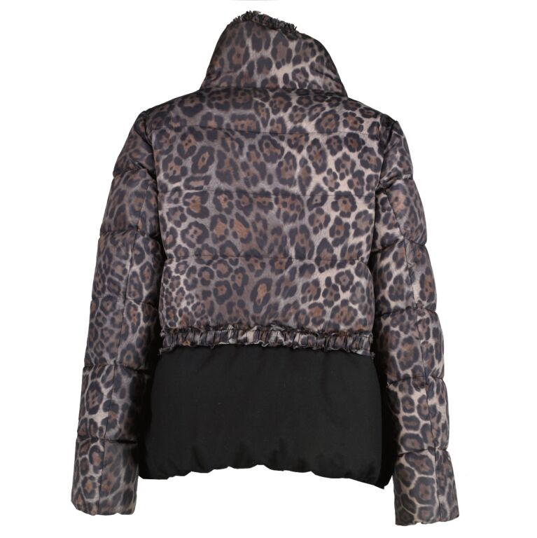 Moncler leopard best sale coat