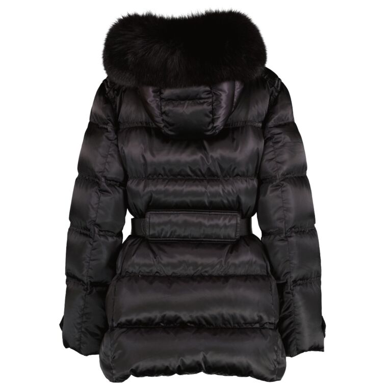 Prada black sales puffer coat