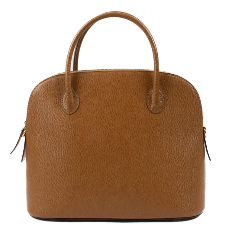 Celine Vintage Camel Leather Dome Bag ○ Labellov ○ Buy and