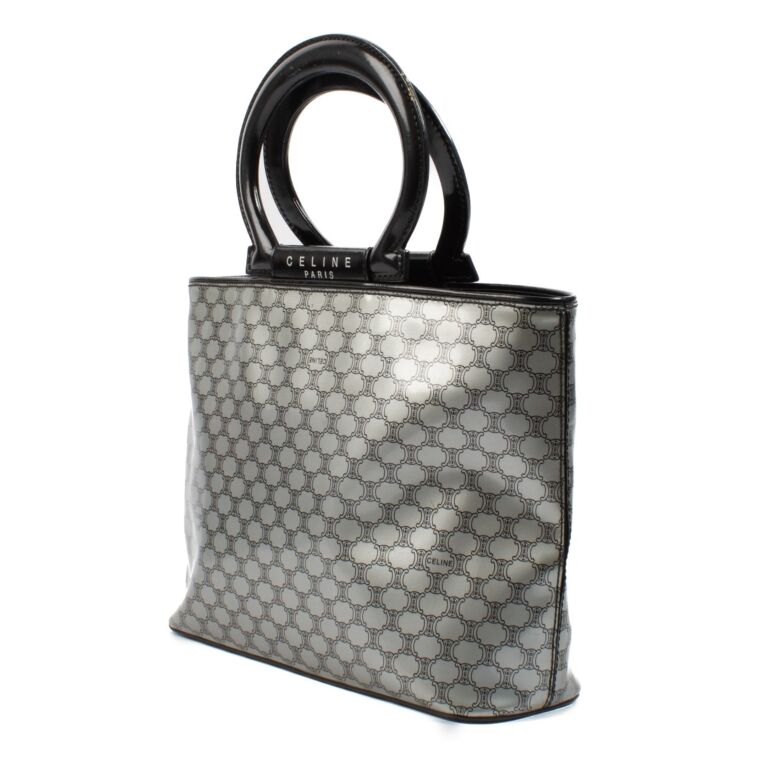 CELINE セリーヌ★Macadam Small Tote Bag★ミニトートバック Celine Logo Macadam Mini Tote and Shoulder Bag aa50919