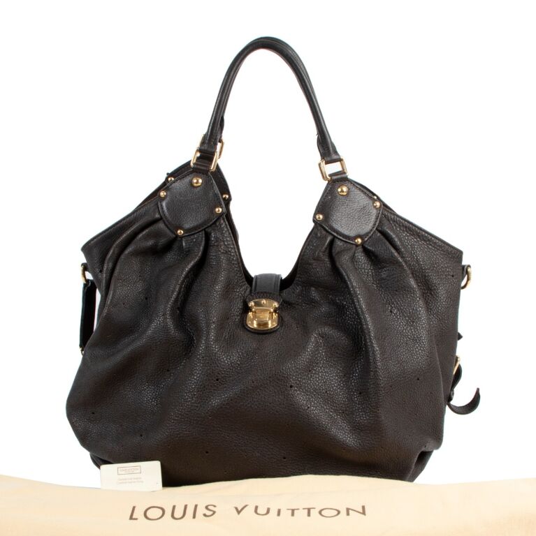 Louis Vuitton Anthracite Mahina XL Monogram Perforated Shoulder