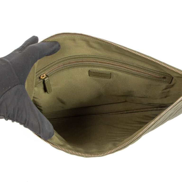 Khaki green cheap clutch bag