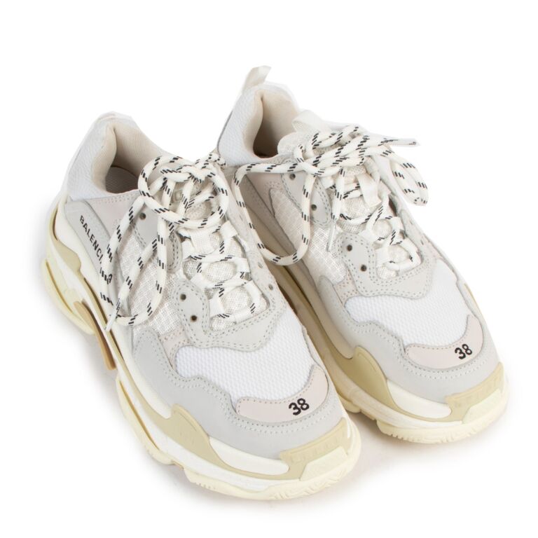 Balenciaga triple s white 38 online