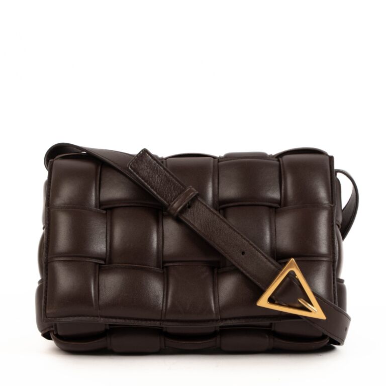 Bottega Veneta Padded Cassette Bag, Thunder Fondant-Gold