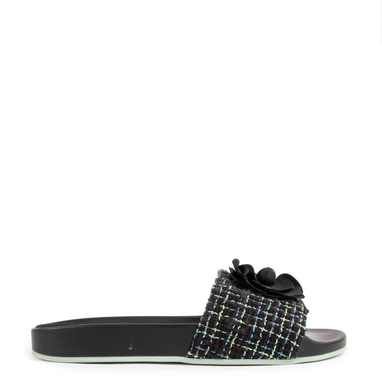 Chanel best sale slides cheap