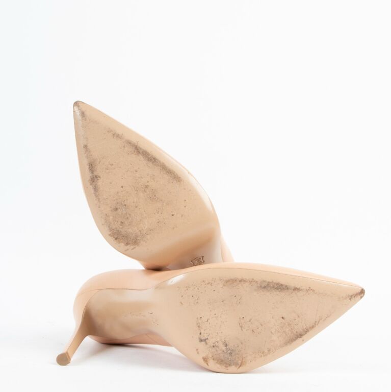 【送料&関税込】Gianvito Rossi Beige Leather Pumps Gianvito 105 leather pumps in beige - Gianvito Rossi | Mytheresa