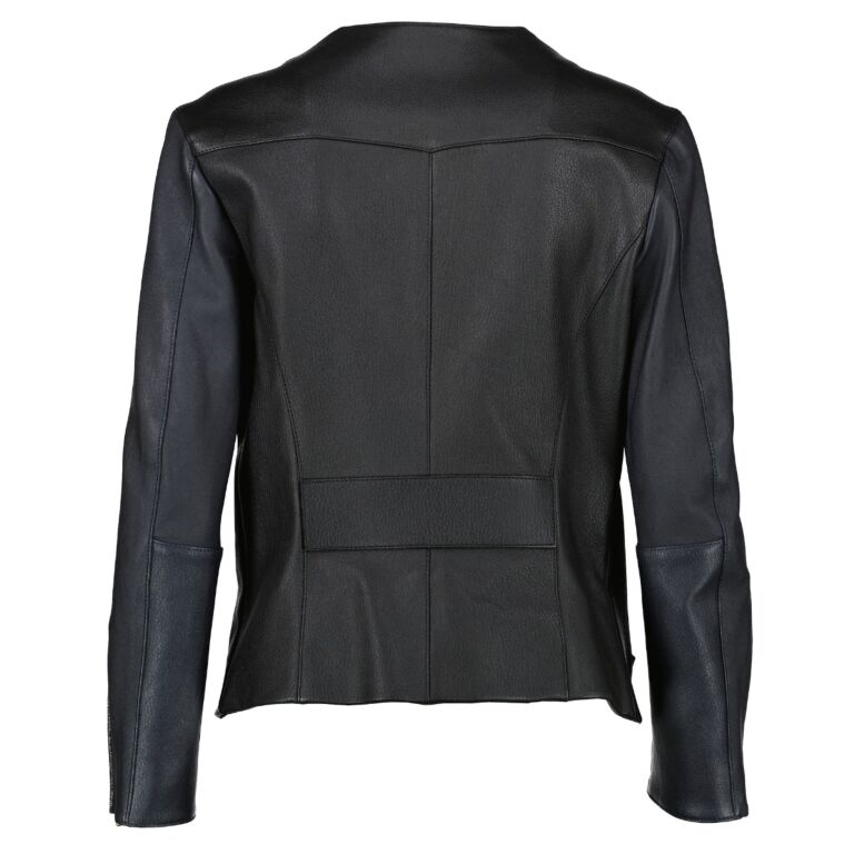 新着入荷の通販 Louis Vuitton 38 Size - Jacket Leather Lambskin Black ジャケット・アウター