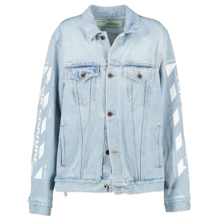Off White Temperature Denim Jacket Size S Labellov Buy and