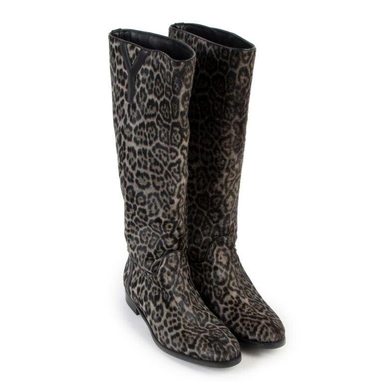 Ysl flat boots shop