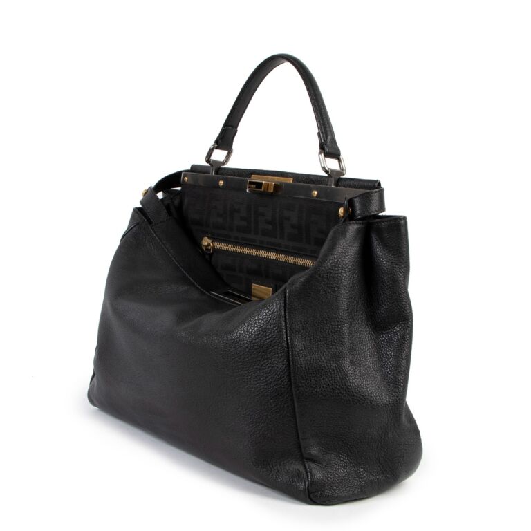 Fendi peekaboo large black clearance