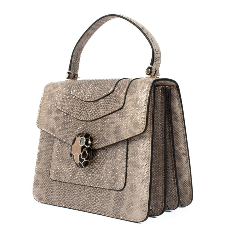 Bvlgari Metallic Karung Snakeskin Serpenti Forever Top Bvlgari Metallic Karung Snakeskin Serpenti Forever Top