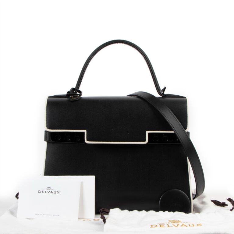Delvaux Spring/Summer 2016 Tempête MM Illusion Black & Ivory