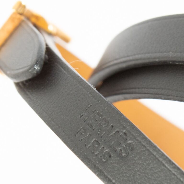 Hermès Black Behapi Double Tour Bracelet ○ Labellov ○ Buy