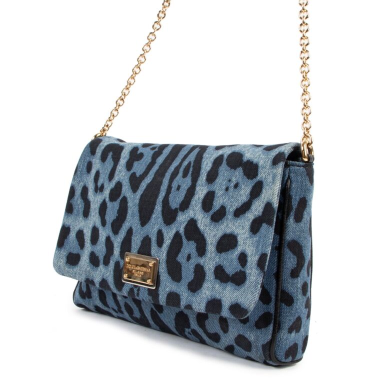 Blue leopard 2025 print bag