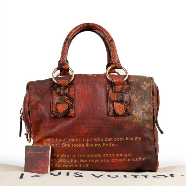 Louis Vuitton Spring/Summer 2008 Richard Prince Red Monogram Mancrazy Jokes  ○ Labellov ○ Buy and Sell Authentic Luxury