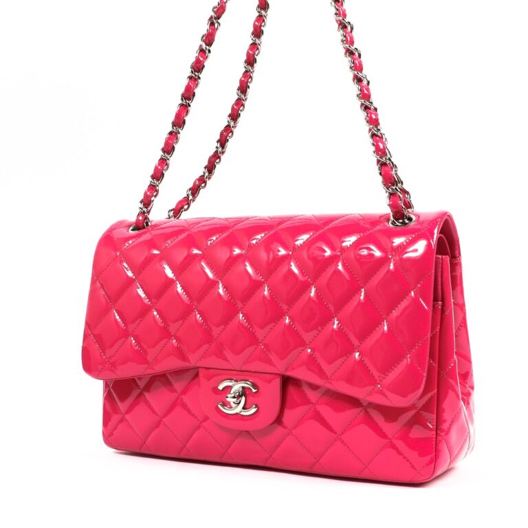 Chanel  Classic Jumbo Pink Python Flap Bag - Buy & Consign Authentic  Pre-Owned Luxury Goods