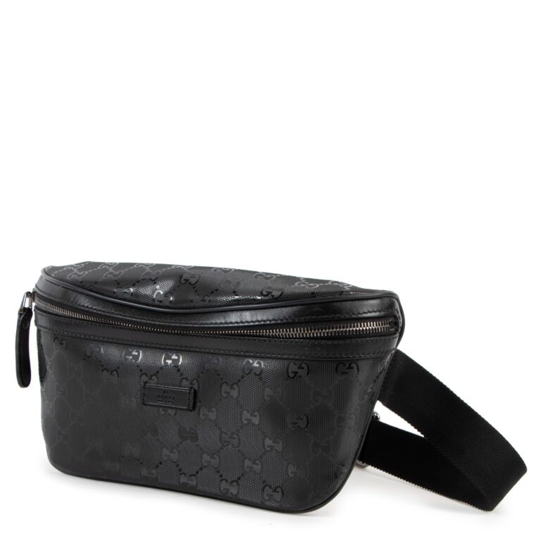 Black fanny pack gucci hot sale