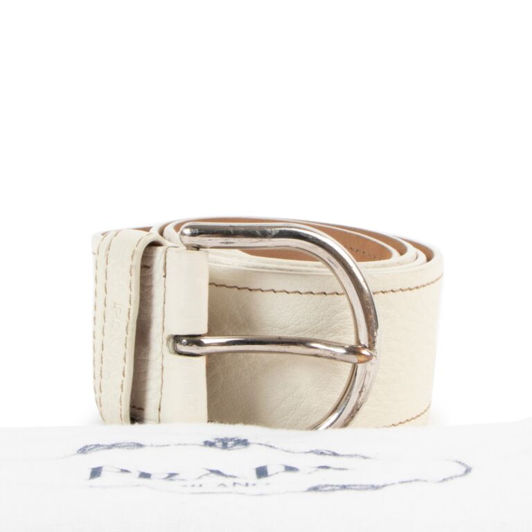 小物 90s prada l plate leather belt Prada Belt - 80 cm
