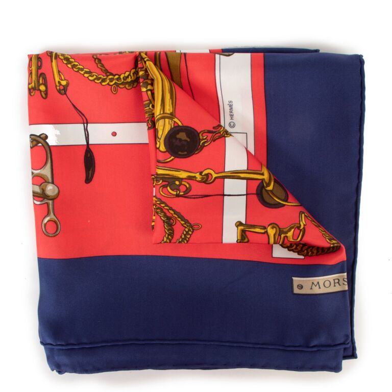 Hermes scarf shop navy blue