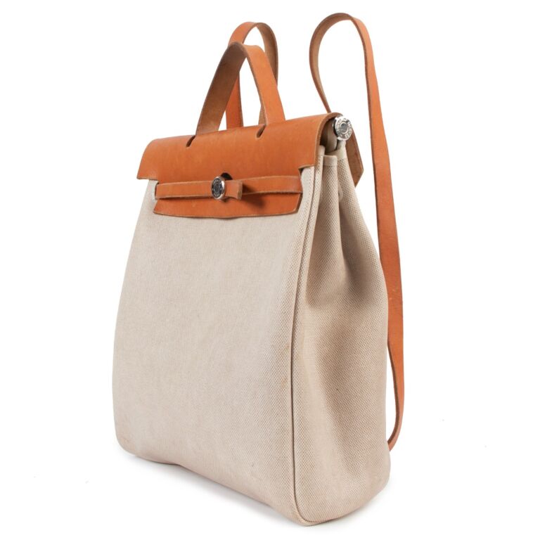 Hermes Herbag Pm Canvas Toile Shoulder Bag