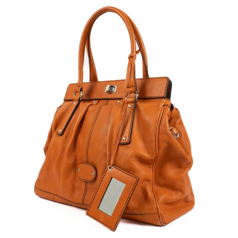 Balenciaga Orange Le dix Shoulder Bag ○ Labellov ○ Buy and
