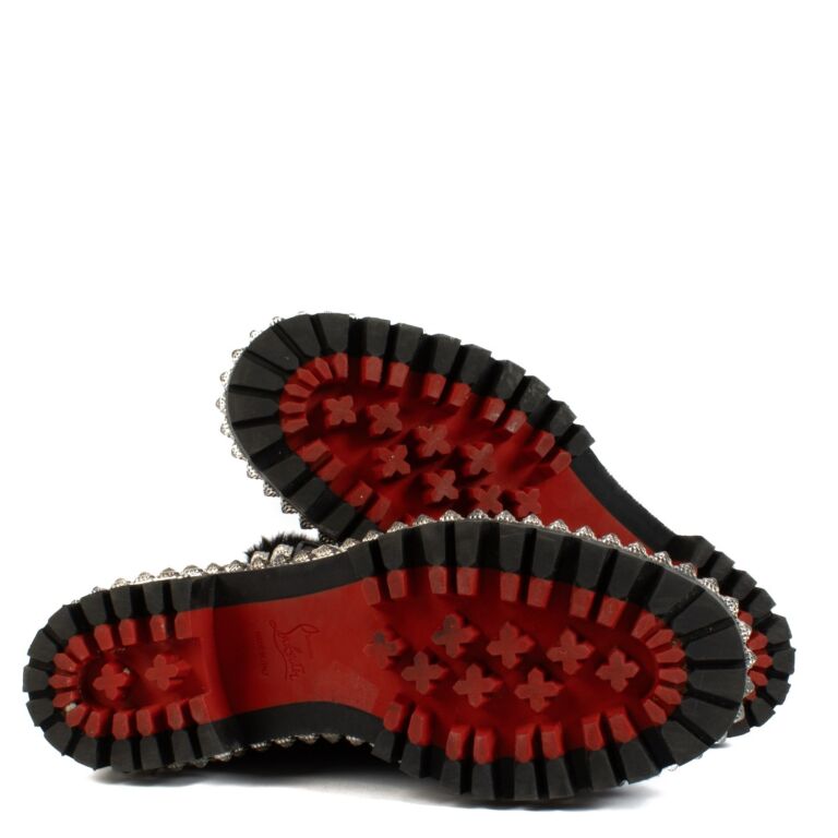 Black christian louboutin booties hotsell