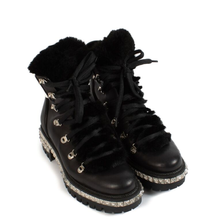 Christian Louboutin Black Stud Boots size 38 5 Labellov Buy and Sell Authentic Luxury