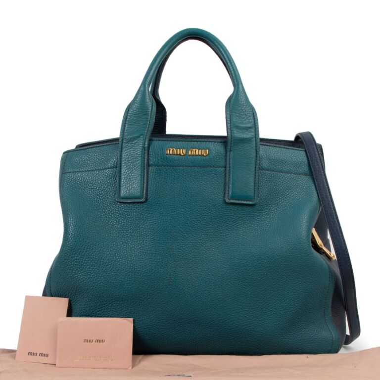 Miu miu store leather tote