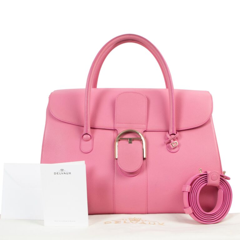Delvaux Flamingo Sellier Brillant Double Poignée ○ Labellov