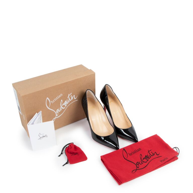Christian Louboutin Pigalle 85 Patent-leather Pumps