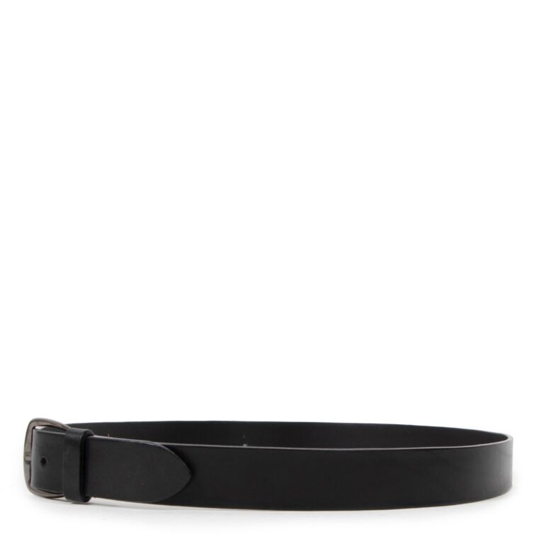 Ann Demeulemeester Black Leather Belt - size L ○ Labellov
