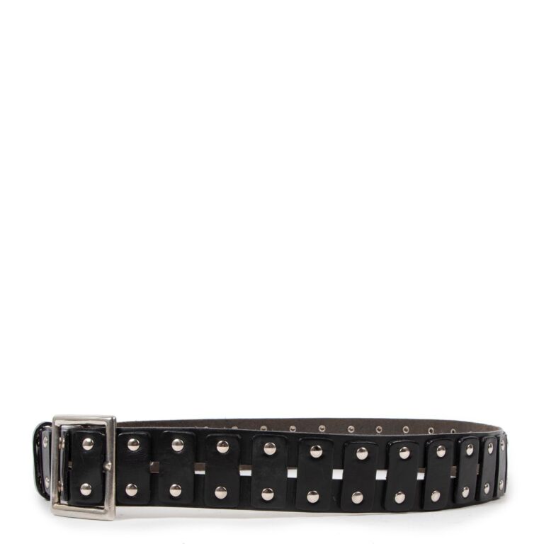 出産祝い Ann Demeulemeester L size - Belt Studs Leather Black 小物