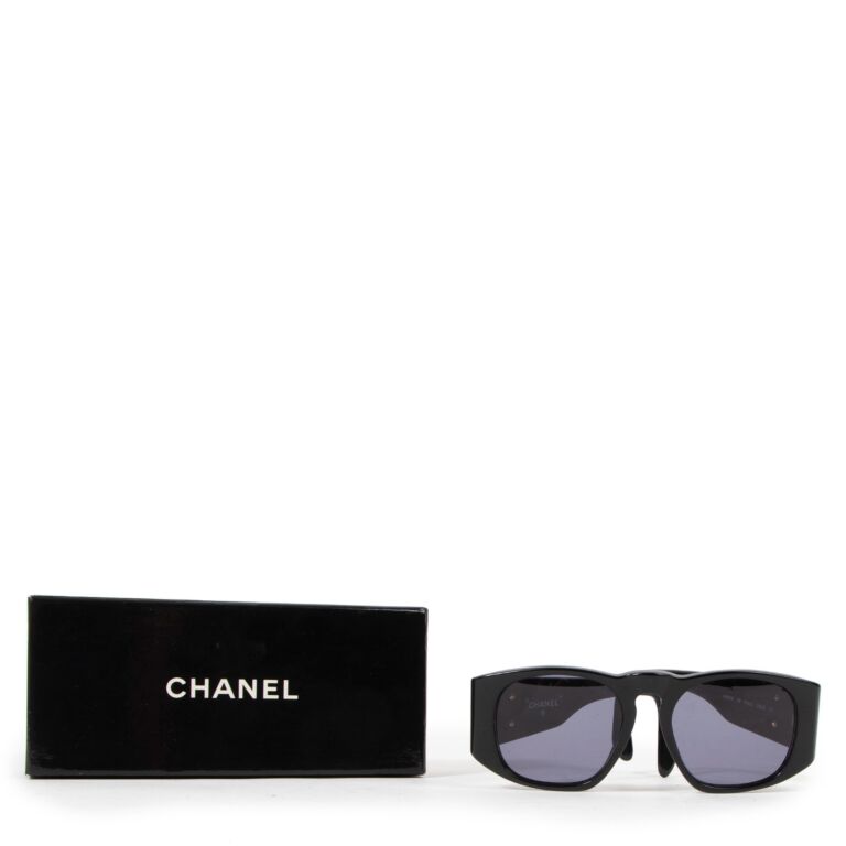 CHANEL TRANSPARENT CC LOGO CRYSTAL SUNGLASSES