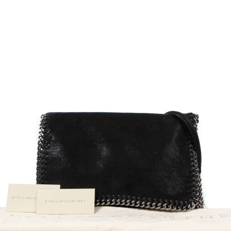 Stella McCartney Black Falabella Crossbody Bag Labellov Buy and Sell Authentic Luxury
