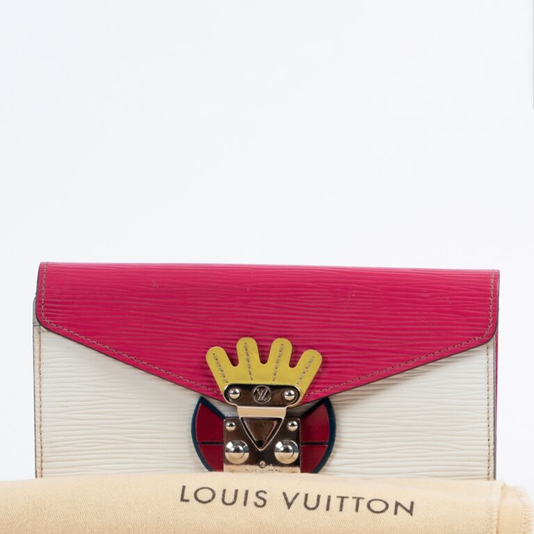 Louis Vuitton Monogram Tribal Mask Sarah Wallet Yellow
