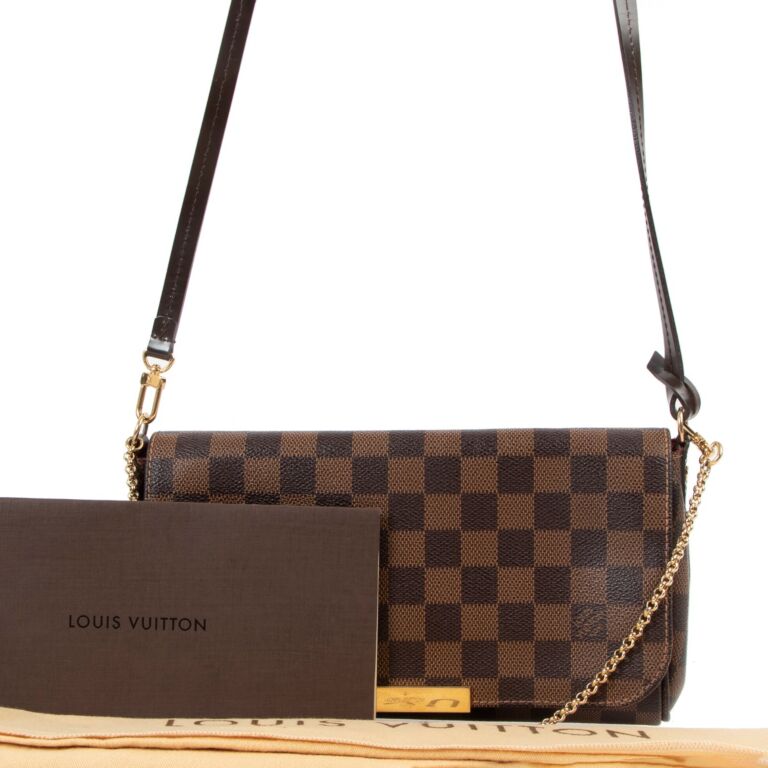 Louis Vuitton Damier Ebene Favorite MM Shoulder Bag SHF23754  LuxeDH