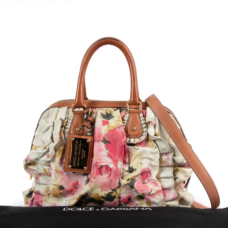 Dolce & Gabbana Floral Ruffle Shoulder Bag ○ Labellov ○ Buy and Sell  Authentic Luxury