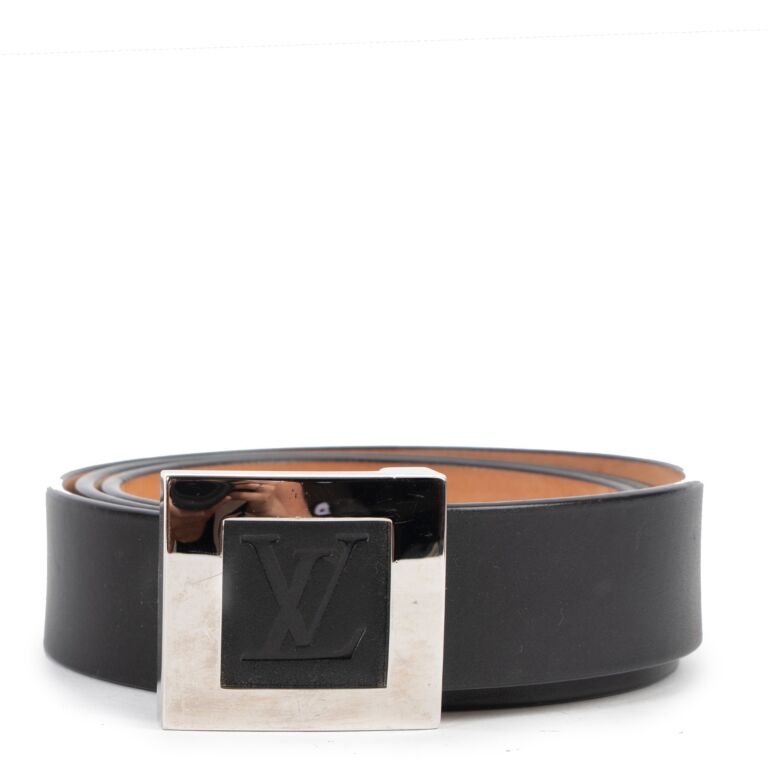 Louis Vuitton Black Leather Pont Neuf 35 mm Belt ○ Labellov ○ Buy and Sell  Authentic Luxury