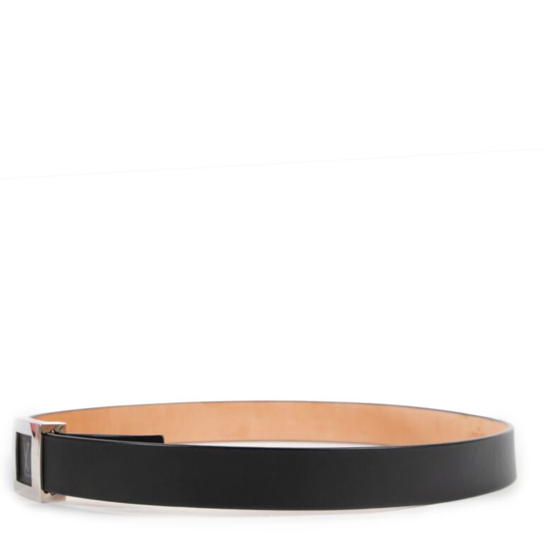 Leather belt Louis Vuitton Black size 85 cm in Leather - 33793626