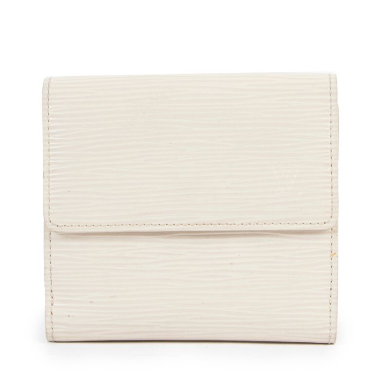 Leather card wallet Louis Vuitton White in Leather - 33515109