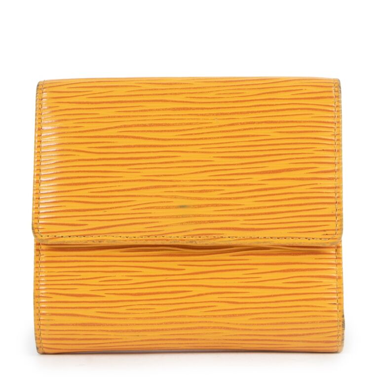 Louis Vuitton Yellow Epi Leather Elise Wallet ○ Labellov ○ Buy